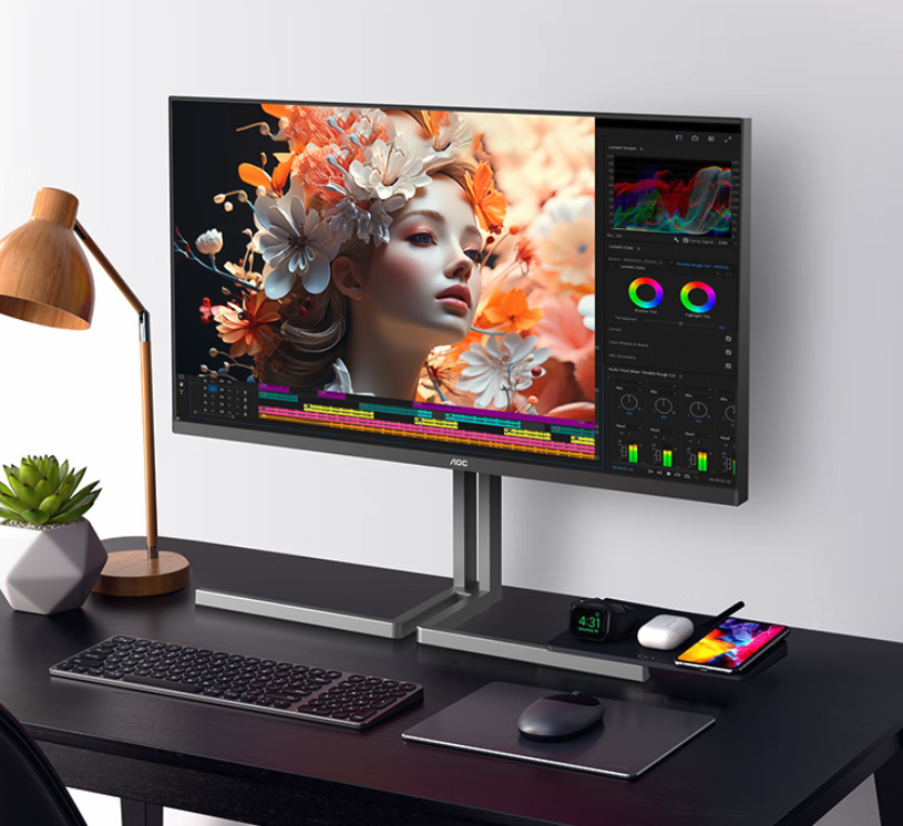 AOC K27U3D显示器京东首销，27英寸5K屏国补后5919.41元起